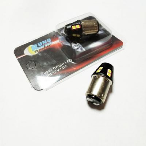 Лампочка в поворот BA15-3030-12SMD 1 контакт, цоколь BA15S (P21W)