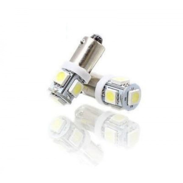 Светодиод BA9S-5050-5SMD, цоколь BA9S