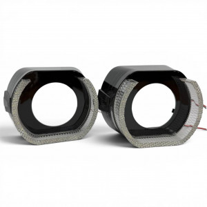 Маска для линзы 3" "Black Square" U type с LED подсветкой (2 шт.)