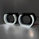 Маска для линзы 3" "Black Square" U type с LED подсветкой (2 шт.)
