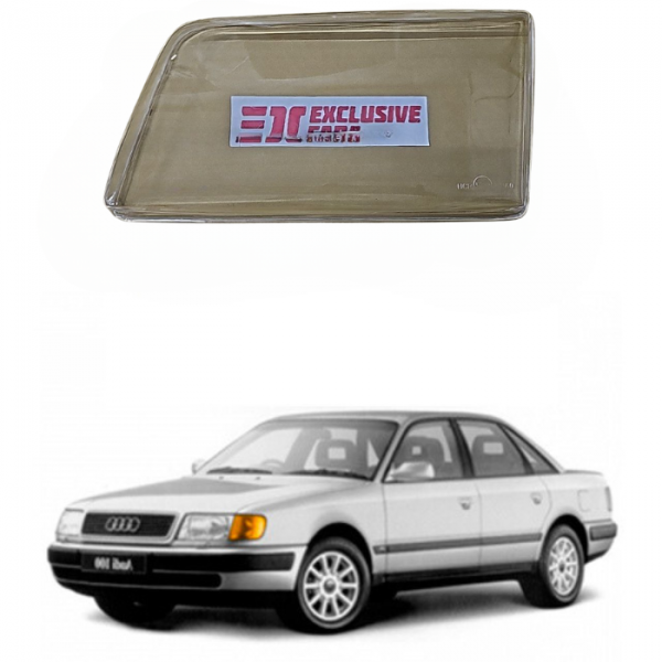 Стекло фары Audi 100/45 90-94 г. Левое