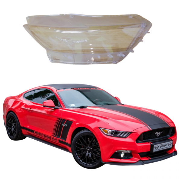 Стекло фары Ford Mustang 2014-17г правое
