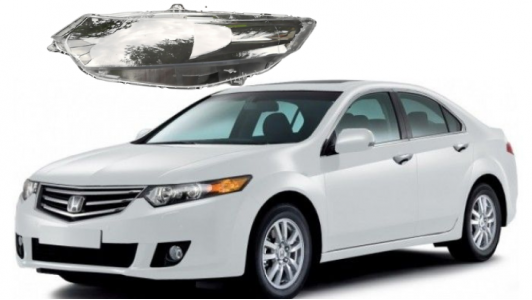 Стекло фары Honda Accord 8 2008-2013 USA левое
